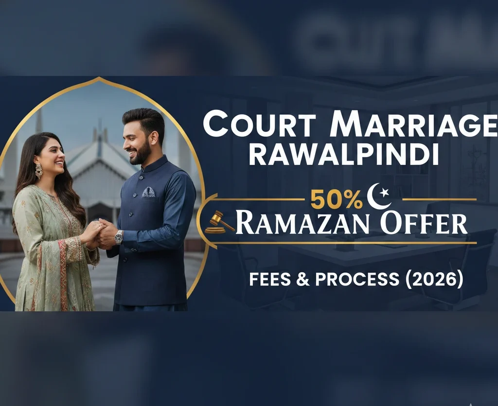 Court Marriage Rawalpindi 50% Ramazan Offer by Qanoon House