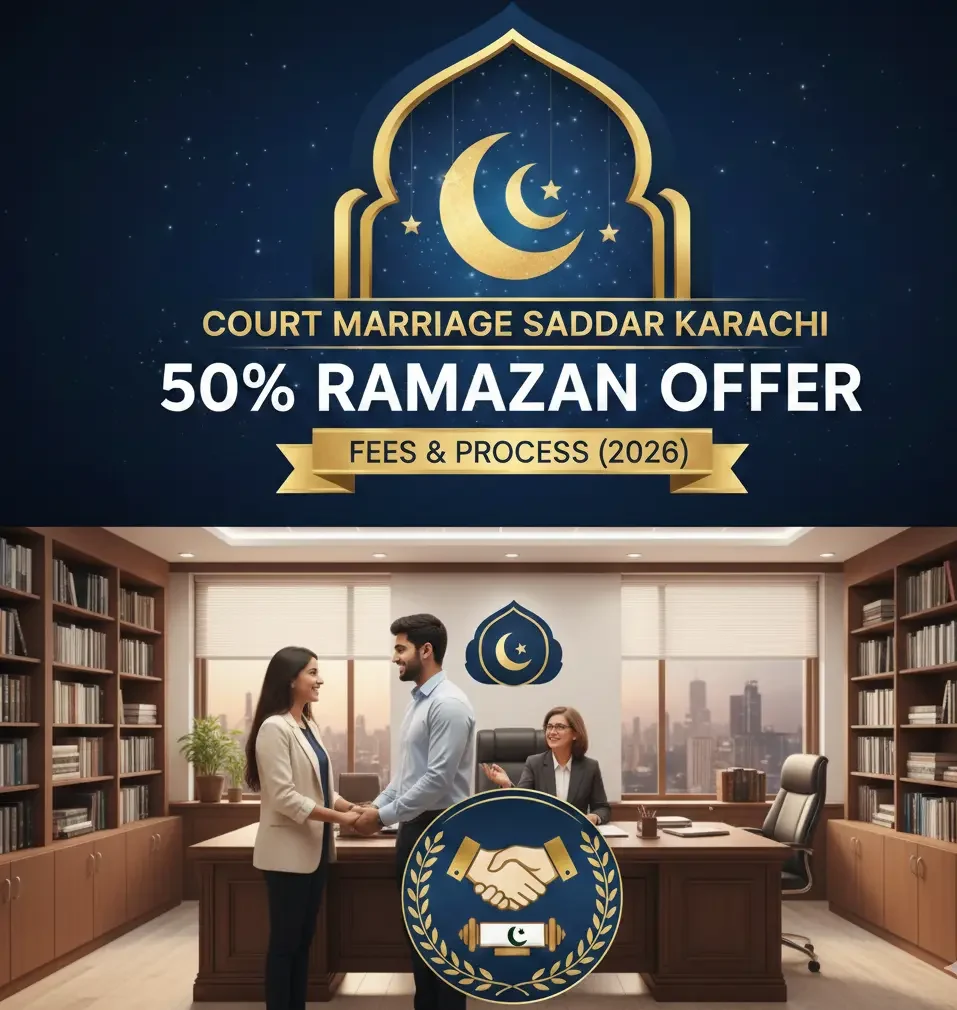 Court Marriage Saddar Karachi with 50 percent Ramazan offer near Sindh High Court